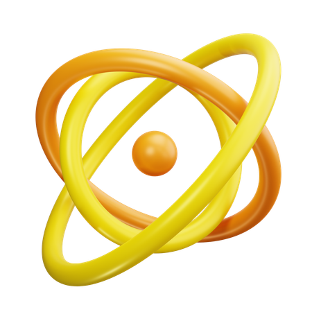 Atom  3D Icon