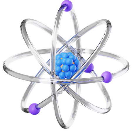 Atom  3D Icon