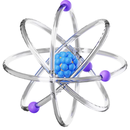 Atom  3D Icon