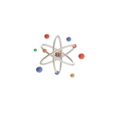 Atom  3D Icon