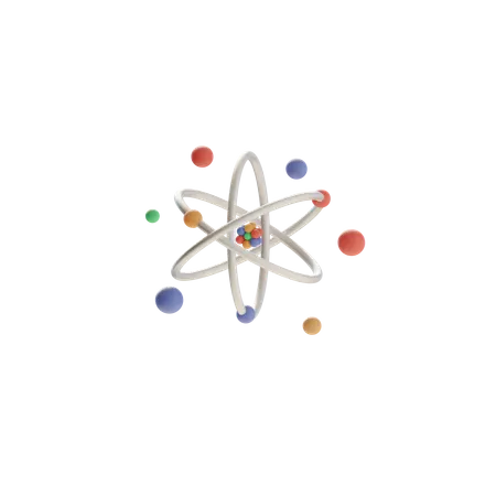 Atom  3D Icon