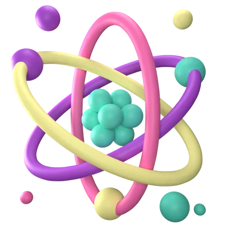 Atom  3D Icon