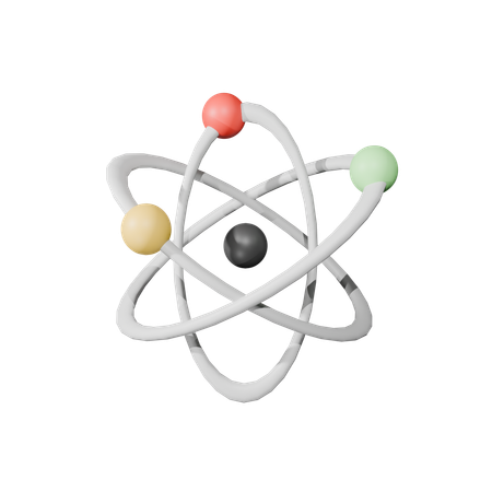 Atom  3D Icon