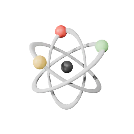 Atom  3D Icon