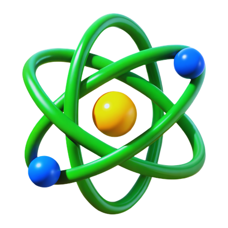 Atom  3D Icon