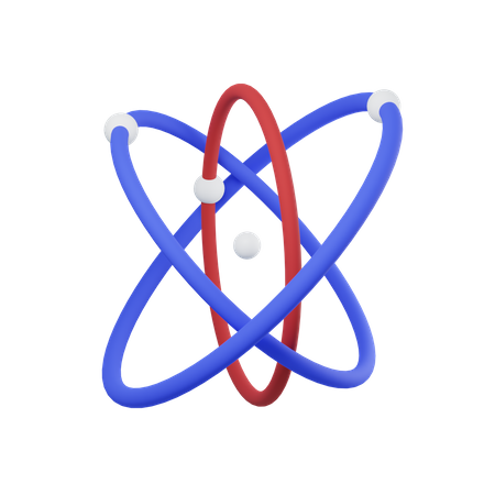 Atom  3D Icon