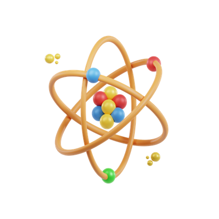 Atom  3D Icon