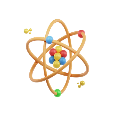 Atom  3D Icon