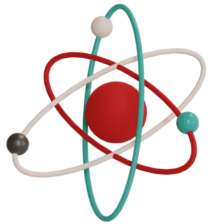 Atom  3D Icon