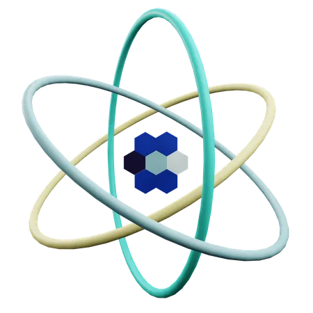 Atom  3D Icon