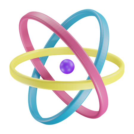 Atom  3D Icon