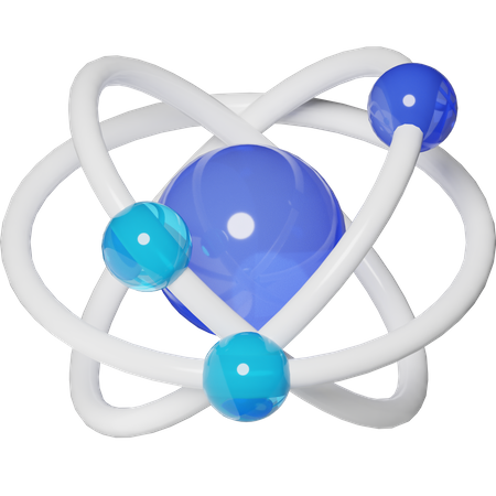 Atom  3D Icon