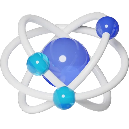 Atom  3D Icon