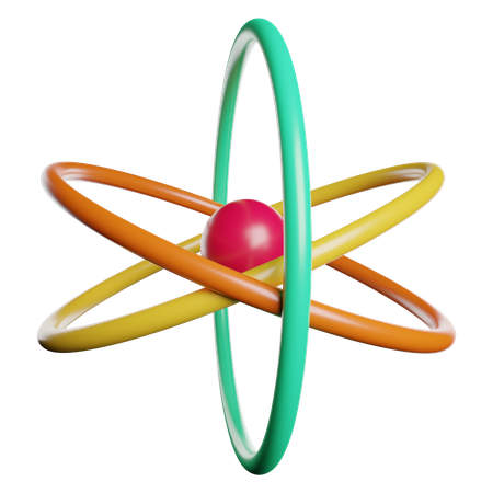 Atom  3D Icon