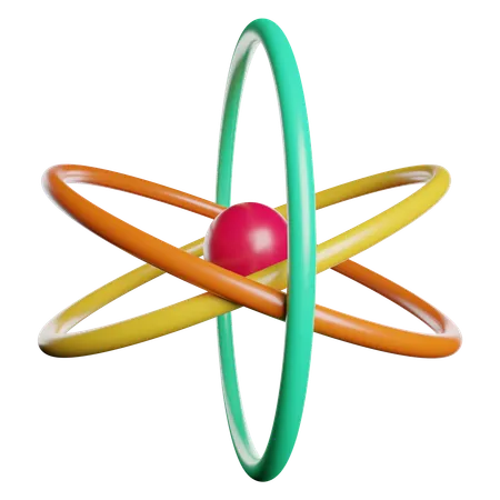 Atom  3D Icon