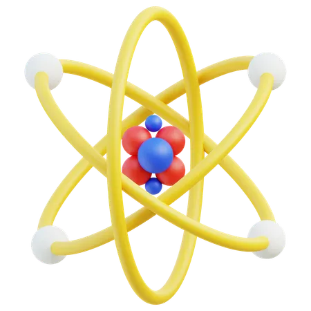 Atom  3D Icon