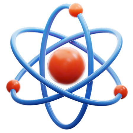 Atom  3D Icon