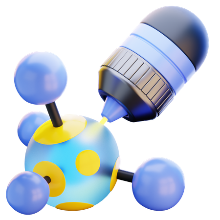 Atom  3D Icon