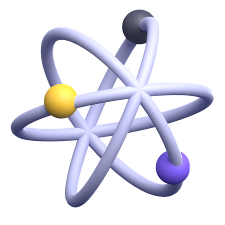 Atom  3D Icon