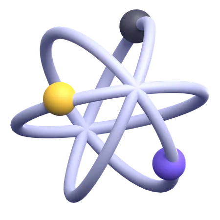 Atom  3D Icon