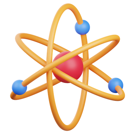 Atom  3D Icon