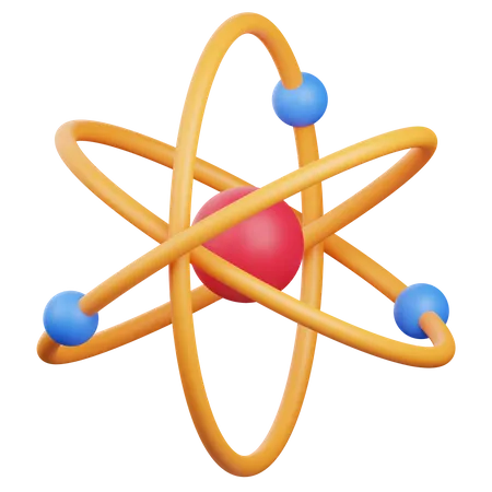 Atom  3D Icon