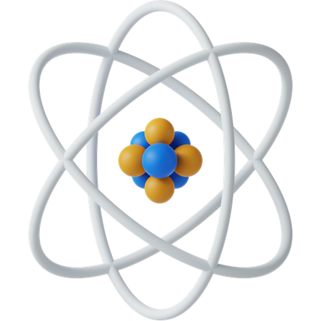 Atom  3D Icon