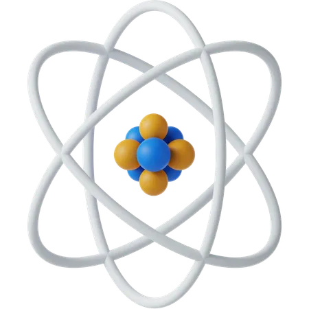 Atom  3D Icon