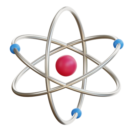 Atom  3D Icon