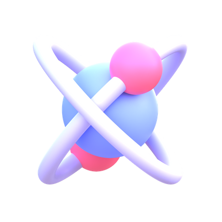 Atom  3D Icon