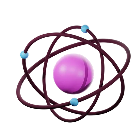 Atom  3D Icon