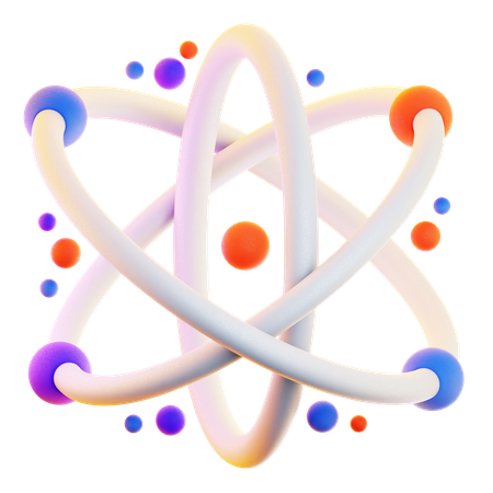 Atom  3D Icon