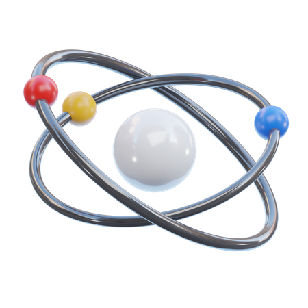 Atom  3D Icon