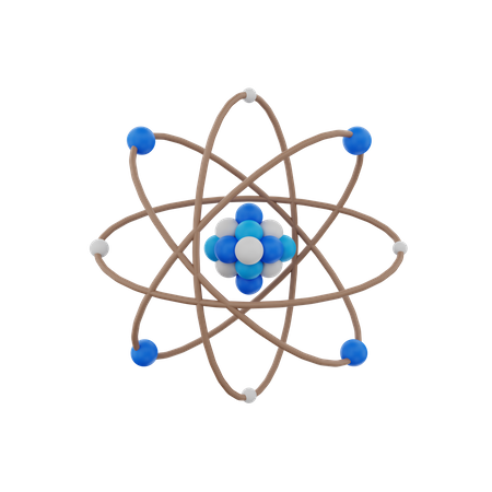 Atom  3D Icon