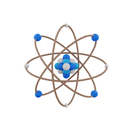 Atom  3D Icon