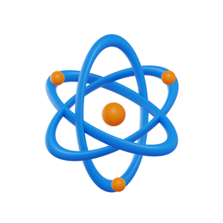 Atom  3D Icon