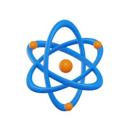 Atom  3D Icon