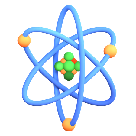 Atom  3D Icon