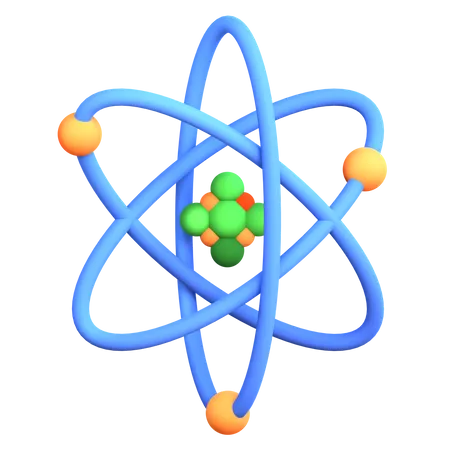 Atom  3D Icon