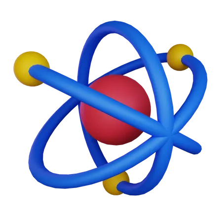 Atom  3D Icon