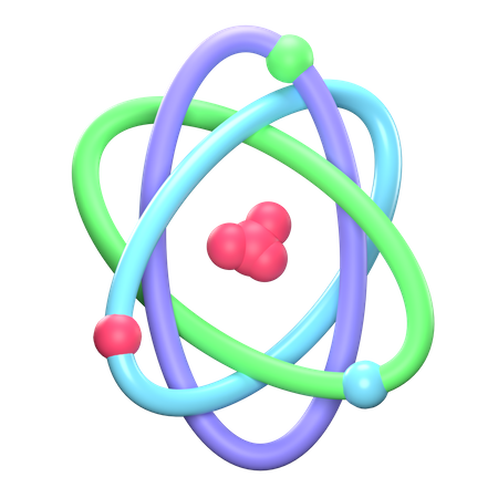 Atom  3D Icon