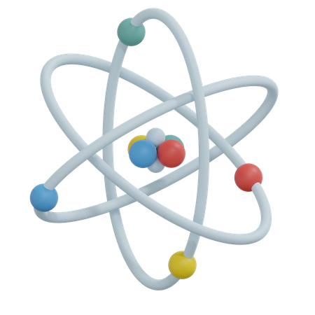 Atom  3D Icon