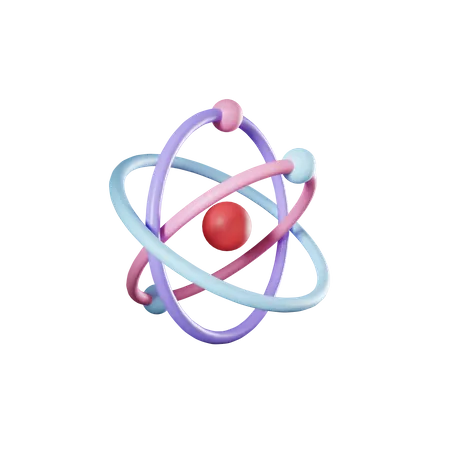 Atom  3D Icon