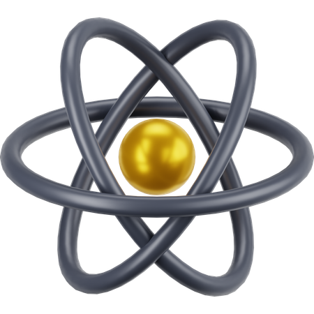 Atom  3D Icon