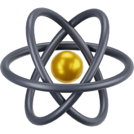 Atom  3D Icon