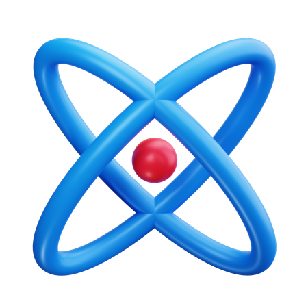 Atom  3D Icon