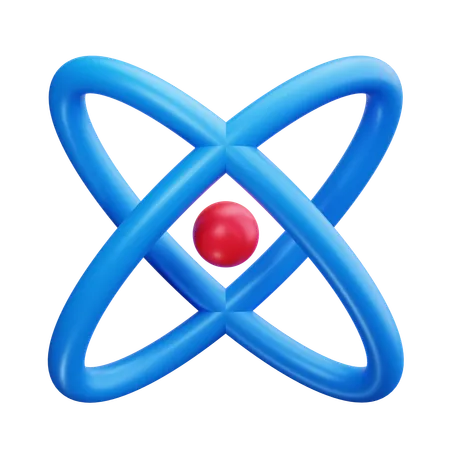 Atom  3D Icon