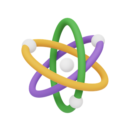 Atom  3D Icon