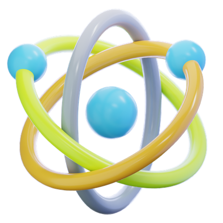 Atom  3D Icon