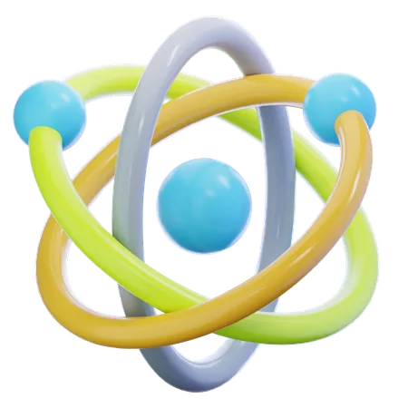 Atom  3D Icon